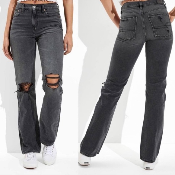 American Eagle Outfitters Denim - American Eagle 90's bootcut rip knee size 12